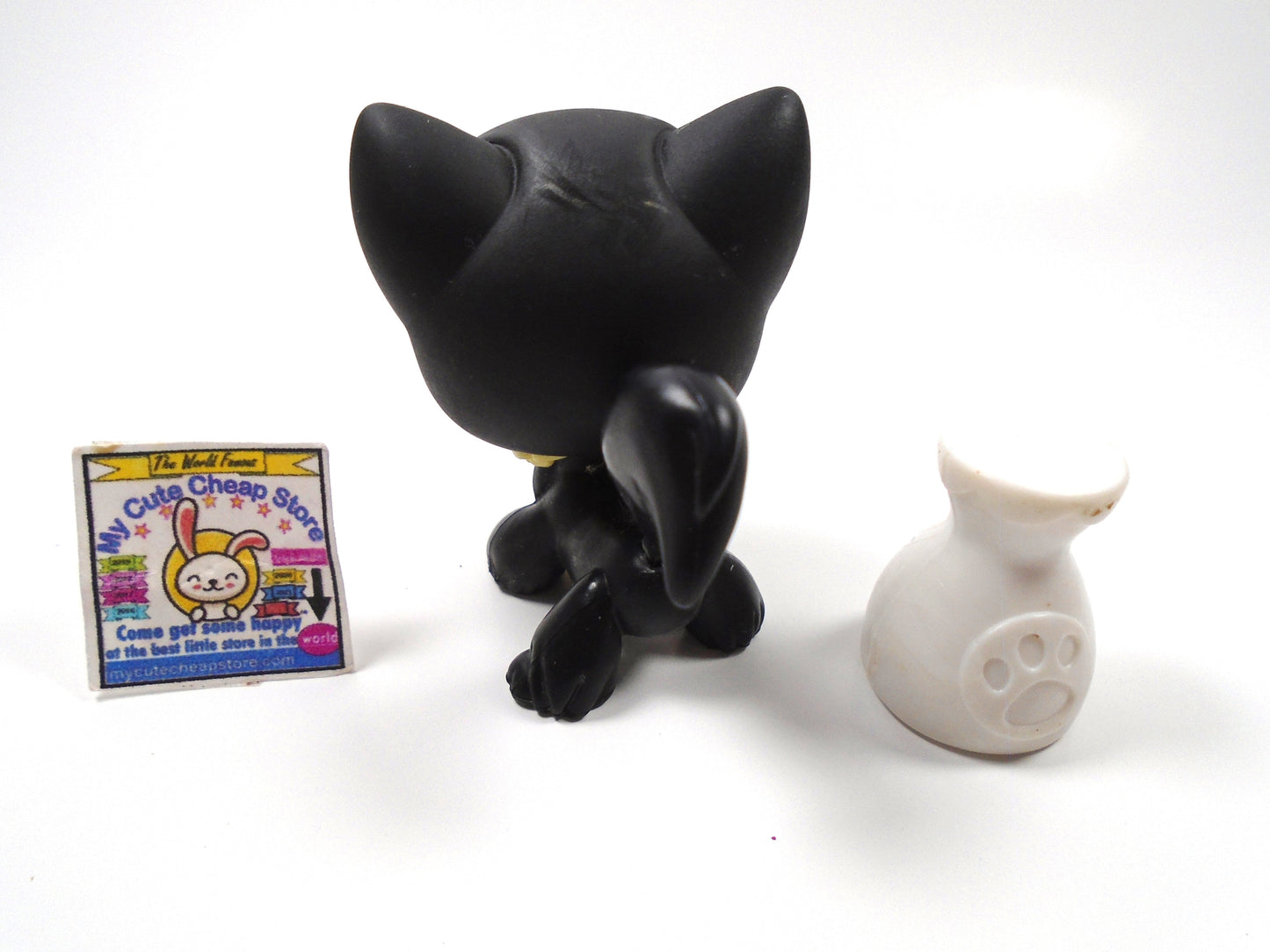 Littlest Pet Shop Angora cat #55 with accessories